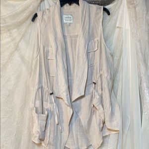 Gorgeous Crepey Cargo Vest